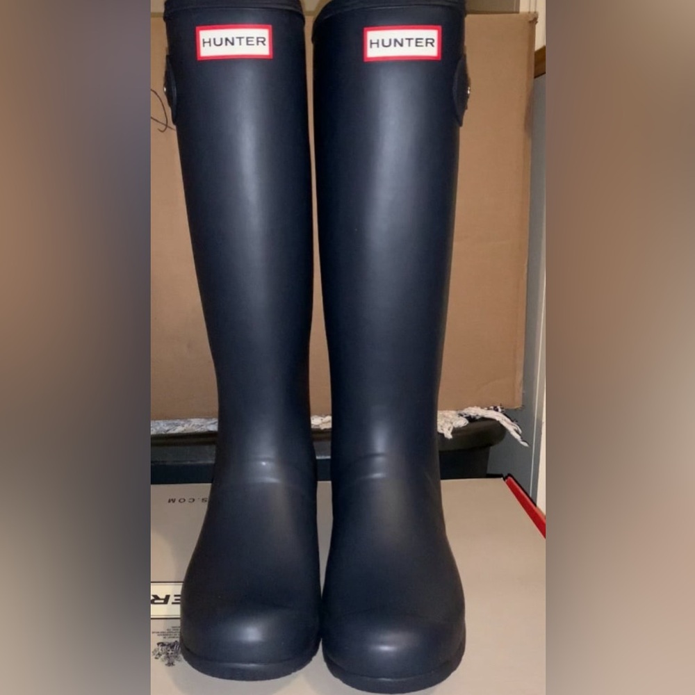 Hunter Original Tall Rain Boots- Navy *Bundle*
